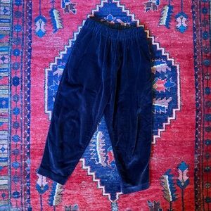 CASEY CASEY - Corduroy Velvet Cropped Pants - Blue - XS - $900 La Garconne